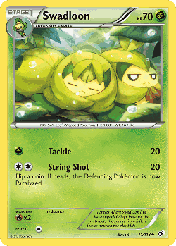 Swadloon Pokémon TCG card art