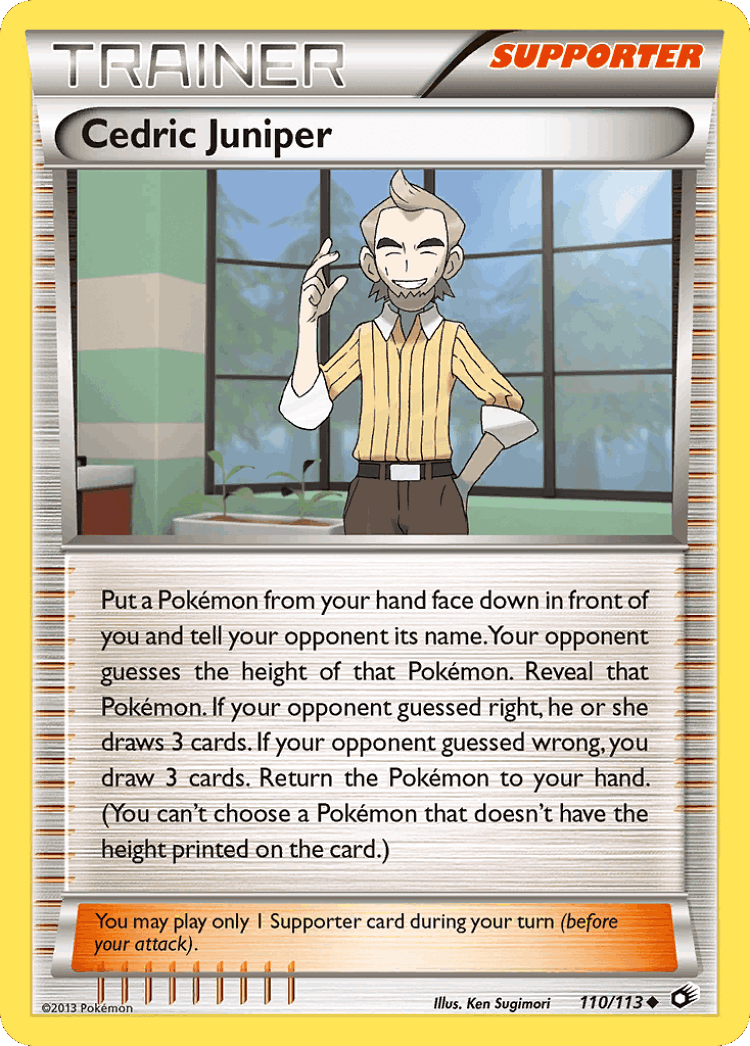 Cedric Juniper #110 from Legendary Treasures - Uncommon - Illustrated by Ken Sugimori