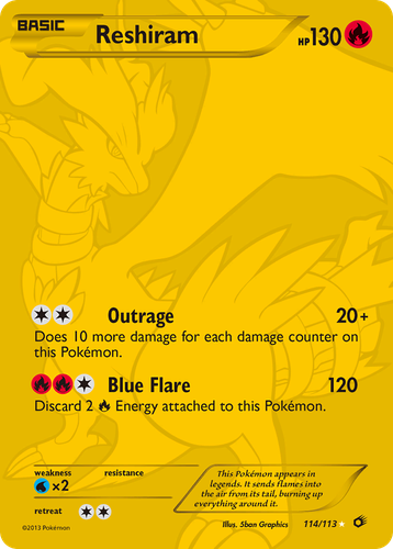 Reshiram 114, Legendary Treasures
