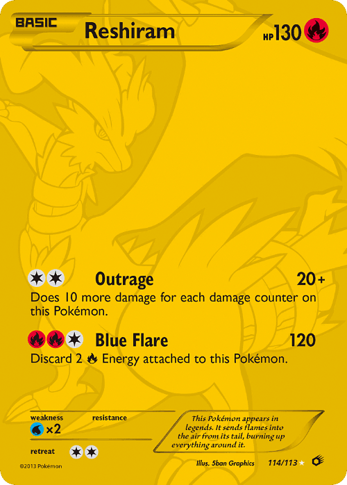 Reshiram 114, Legendary Treasures