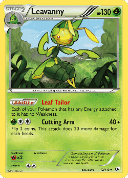 Leavanny Pokémon TCG card art