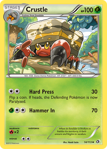 Crustle 14, Legendary Treasures