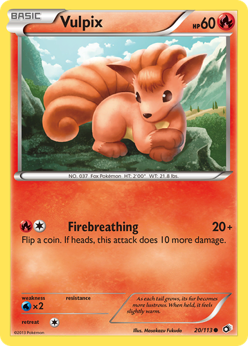 Vulpix 20, Legendary Treasures