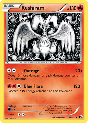 Reshiram 28, Legendary Treasures