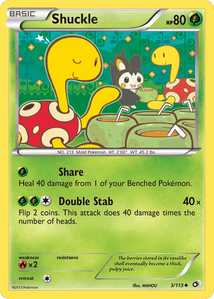 Shuckle #3 from Legendary Treasures - Uncommon - Illustrated by MAHOU