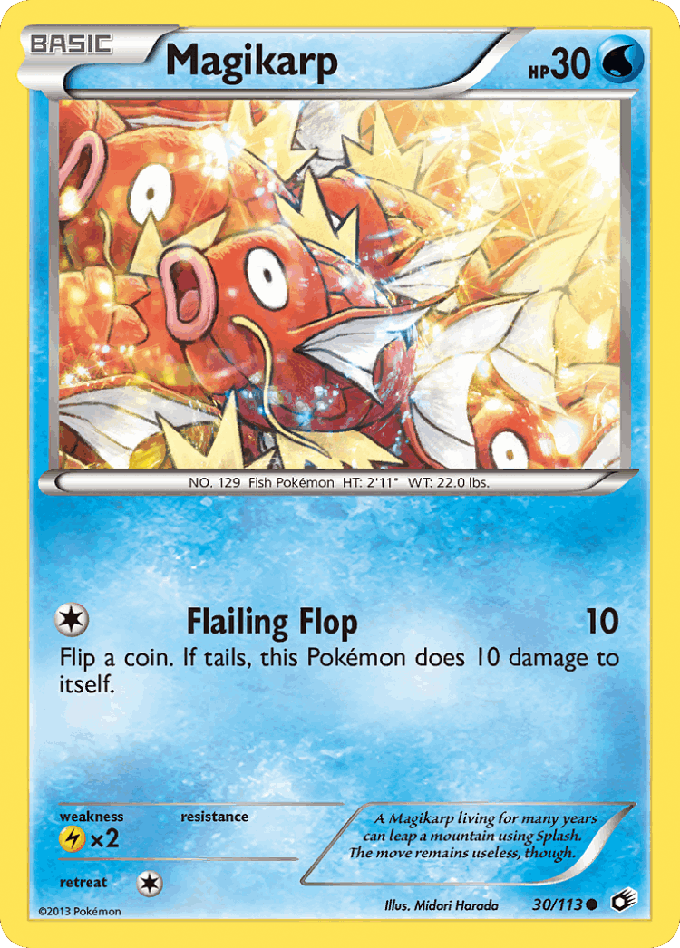 Magikarp #30 from Legendary Treasures - Common - Illustrated by Midori Harada