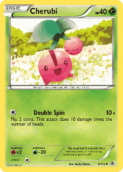 Cherubi Pokémon TCG card art