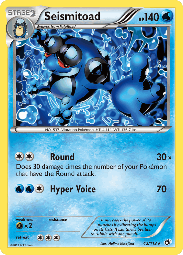 Seismitoad #42 from Legendary Treasures - Rare - Illustrated by Hajime Kusajima
