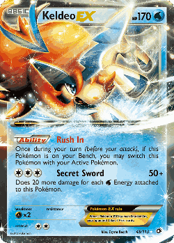 Keldeo-EX 45, Legendary Treasures