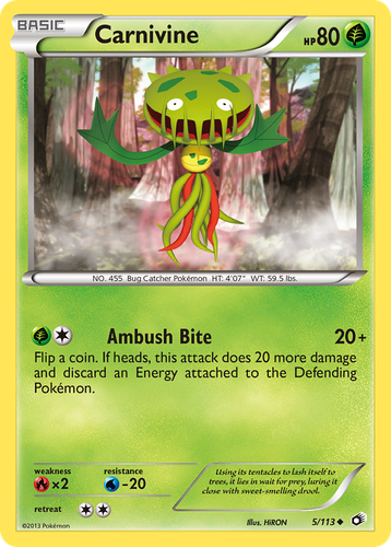 Carnivine #5 from Legendary Treasures - Uncommon - Illustrated by HiRON