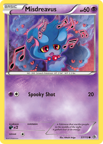 Misdreavus 57, Legendary Treasures