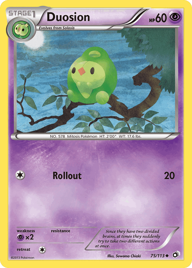 Duosion #75 from Legendary Treasures - Uncommon - Illustrated by Suwama Chiaki