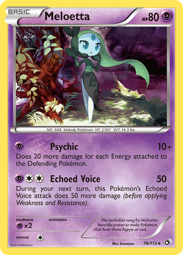 Meloetta 78, Legendary Treasures