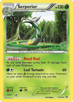 Serperior Pokémon TCG card art