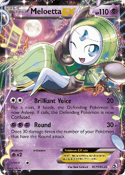 Meloetta-EX Pokémon TCG card art