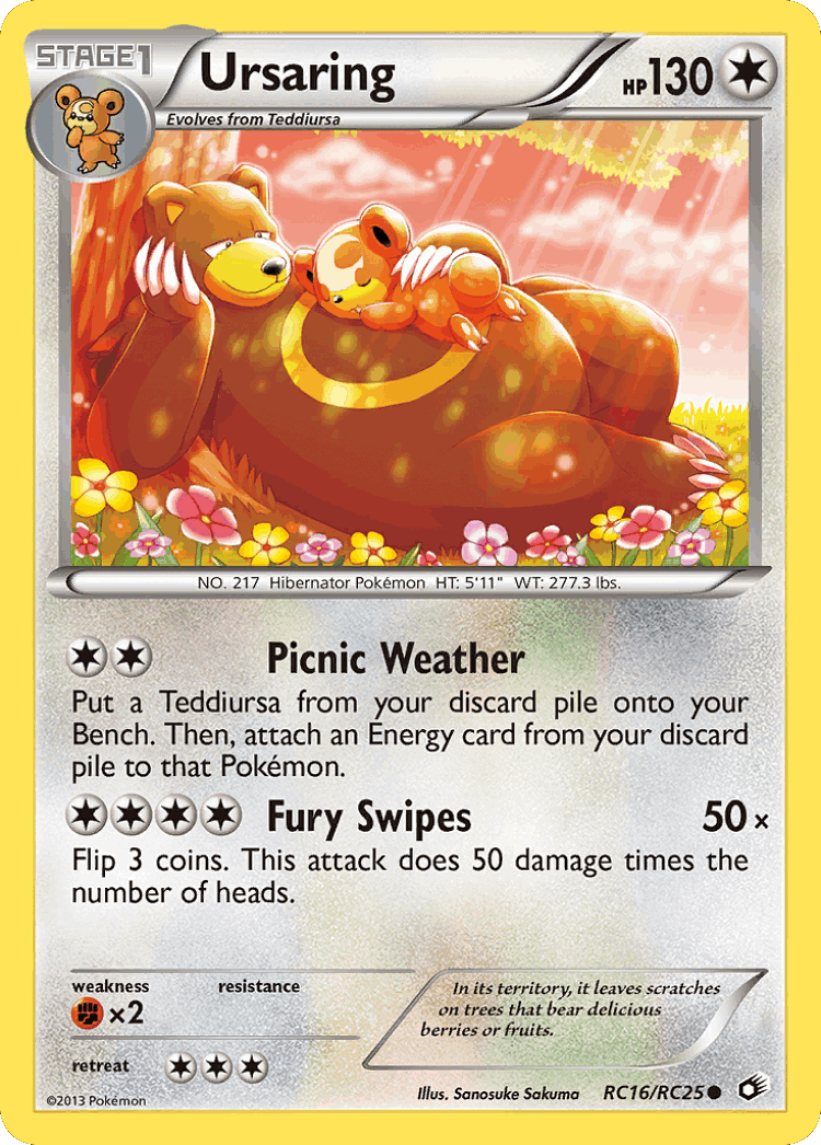 Ursaring #16 from Legendary Treasures - Common - Illustrated by Sanosuke Sakuma