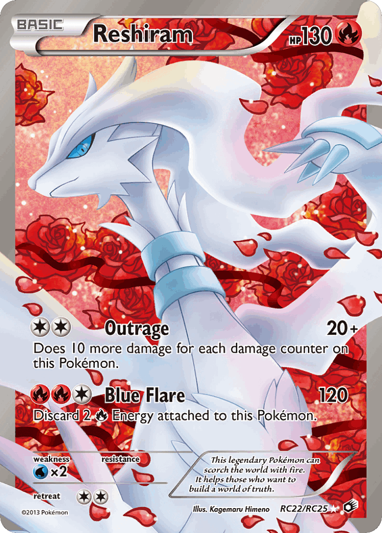 Reshiram #22 from Legendary Treasures - Rare Ultra - Illustrated by Kagemaru Himeno