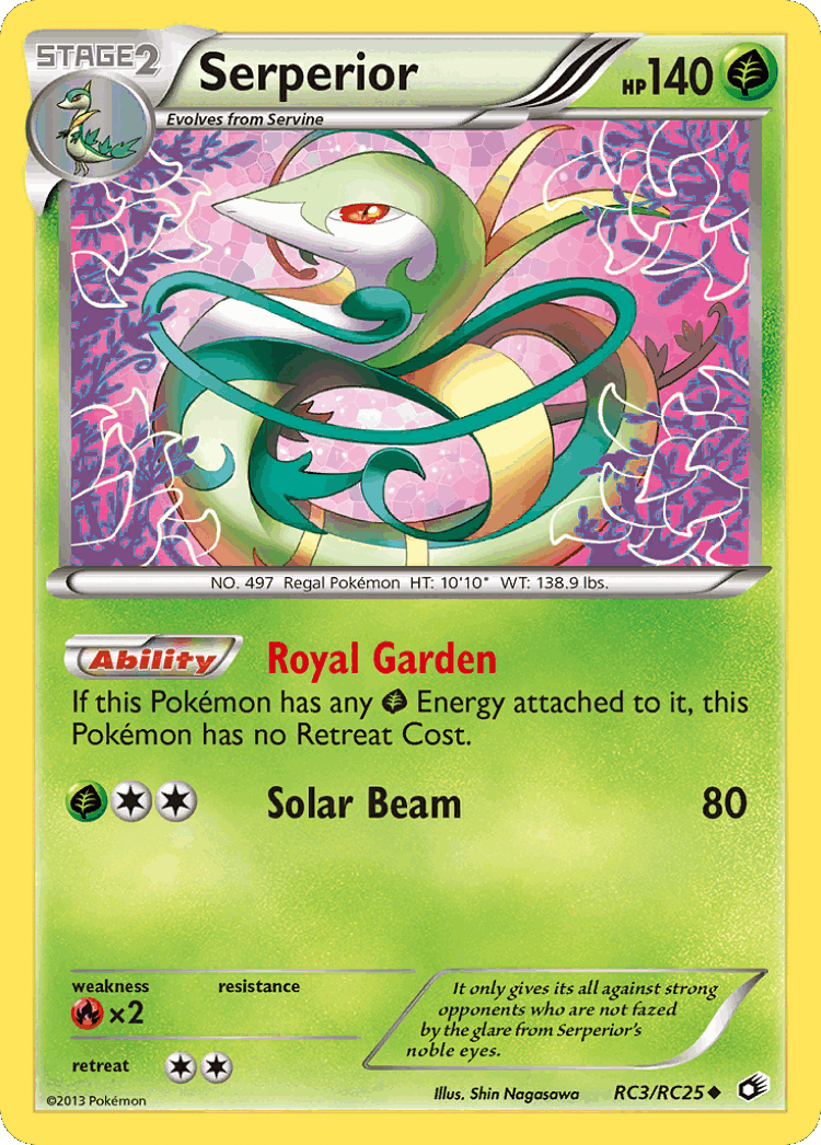 Serperior #3 from Legendary Treasures - Uncommon - Illustrated by Shin Nagasawa