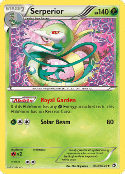Serperior Pokémon TCG card art
