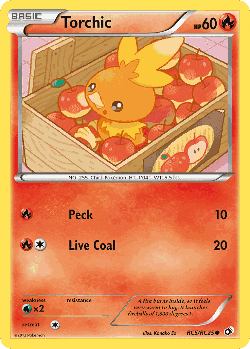 Torchic Pokémon TCG card art