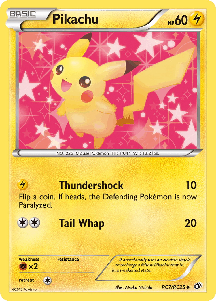 Pikachu #7 from Legendary Treasures - Uncommon - Illustrated by Atsuko Nishida