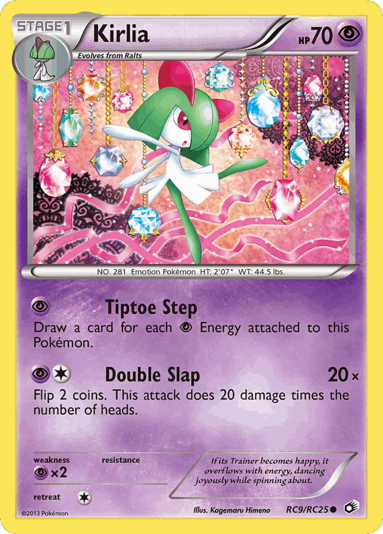 Kirlia #9 from Legendary Treasures - Common - Illustrated by Kagemaru Himeno