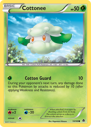 Cottonee Pokémon TCG card art