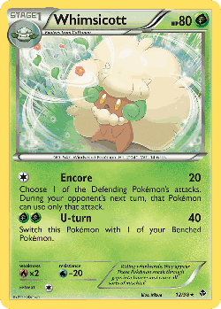 Whimsicott Pokémon TCG card art