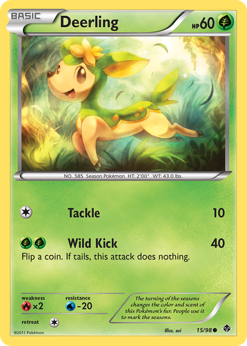 Deerling #15 from Emerging Powers - Common - Illustrated by sui
