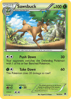 Sawsbuck Pokémon TCG card art