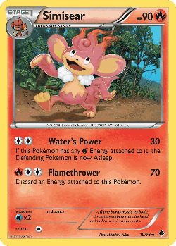 Simisear Pokémon TCG card art