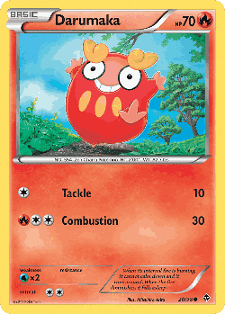 Darumaka Pokémon TCG card art