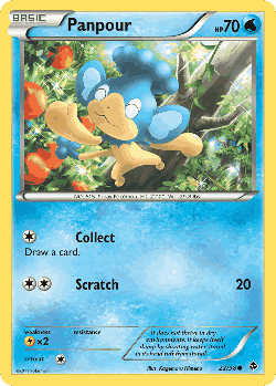 Panpour Pokémon TCG card art
