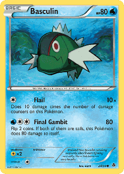 Basculin Pokémon TCG card art