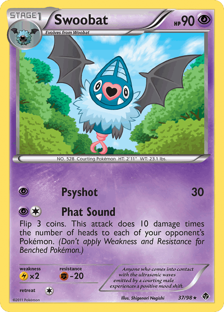 Swoobat #37 from Emerging Powers - Rare - Illustrated by Shigenori Negishi
