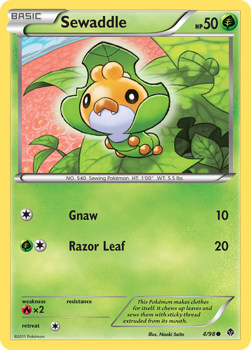Sewaddle #4 from Emerging Powers - Common - Illustrated by Naoki Saito