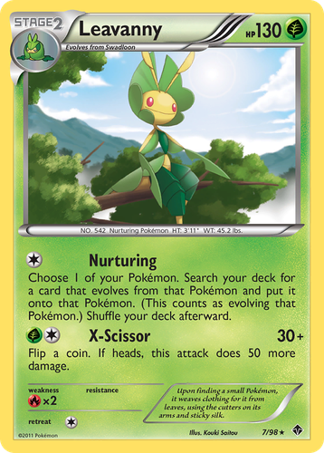 Leavanny Pokémon TCG card art