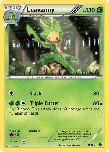 Leavanny Pokémon TCG card art