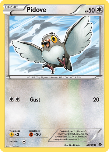 Pidove #80 from Emerging Powers - Common - Illustrated by Naoki Saito