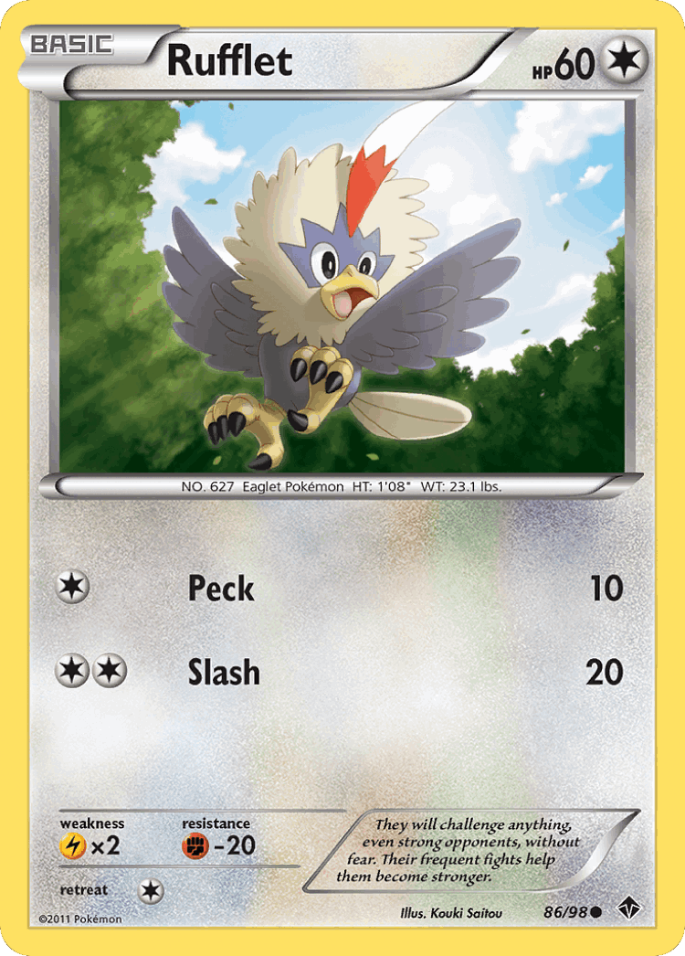 Rufflet #86 from Emerging Powers - Common - Illustrated by Kouki Saitou