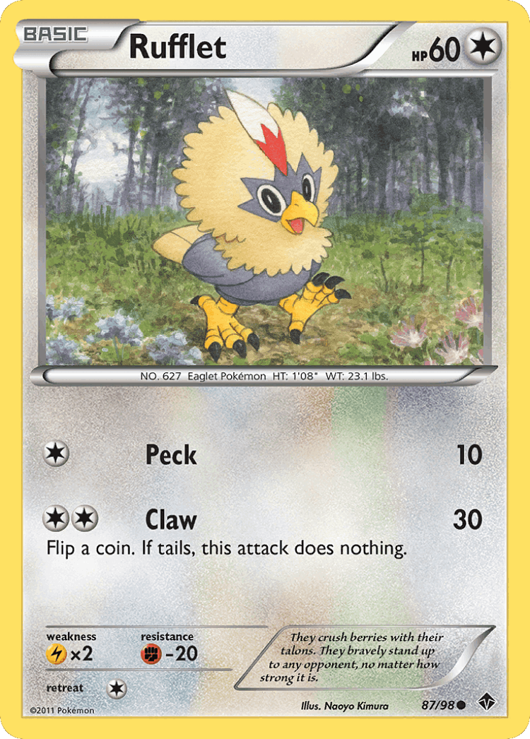 Rufflet #87 from Emerging Powers - Common - Illustrated by Naoyo Kimura