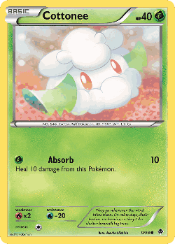Cottonee Pokémon TCG card art