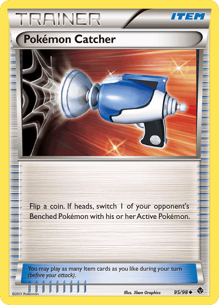 Pokémon Catcher #95 from Emerging Powers - Uncommon - Illustrated by 5ban Graphics