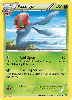 Accelgor Pokémon TCG card art
