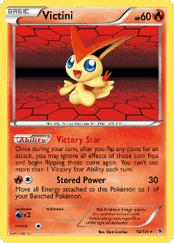 Victini Pokémon TCG card art