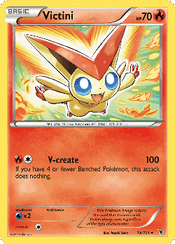 Victini Pokémon TCG card art