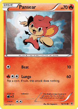 Pansear Pokémon TCG card art