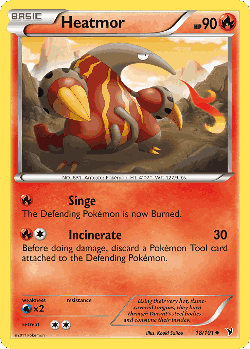 Heatmor Pokémon TCG card art