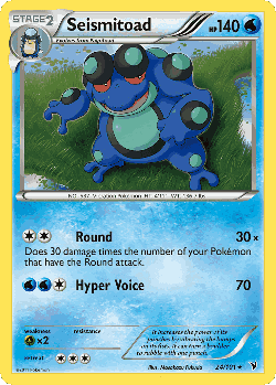 Seismitoad Pokémon TCG card art