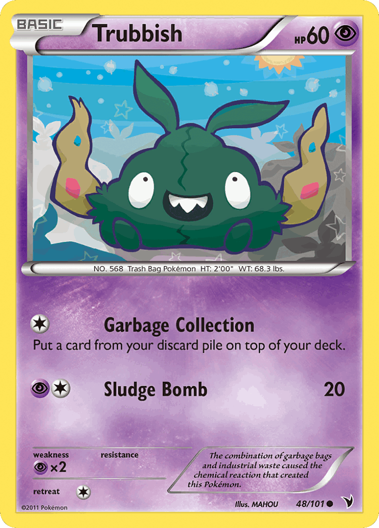 Trubbish #48 from Noble Victories - Common - Illustrated by MAHOU